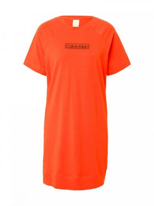 Calvin Klein Underwear Nočná košieľka  oranžovo červená / čierna