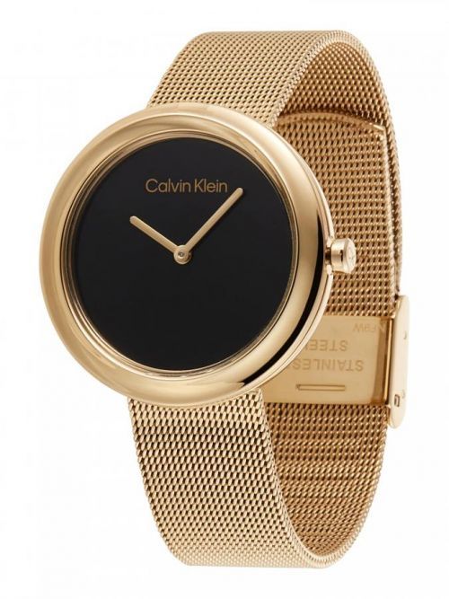 Calvin Klein Hodinky  zlatá / čierna
