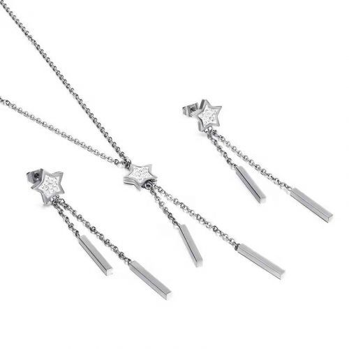 Set Long Star-Strieborná KP15135