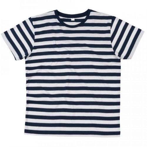 Mantis Pánske pásikavé tričko - Černá / bílá | L