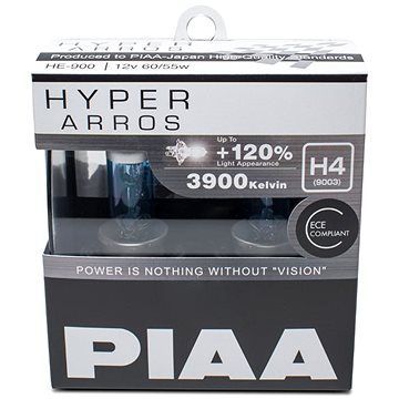 Autožiarovky PIAA Hyper Arros 3900 K H4 – o 120 percent vyššia svietivosť, zvýšený jas