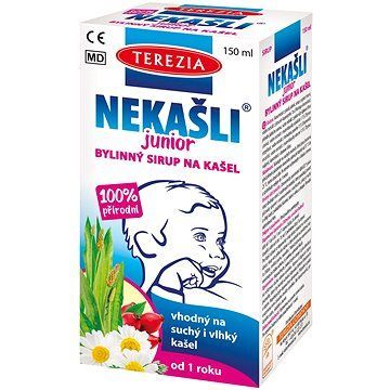 TEREZIA NEKAŠLI Junior 100 % prírodný bylinný sirup na kašeľ 150 ml