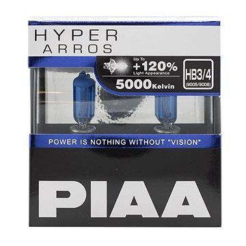 PIAA Hyper Arros 5000K HB3/HB4 + 120%, jasne biele svetlo s teplotou 5000K, 2 ks