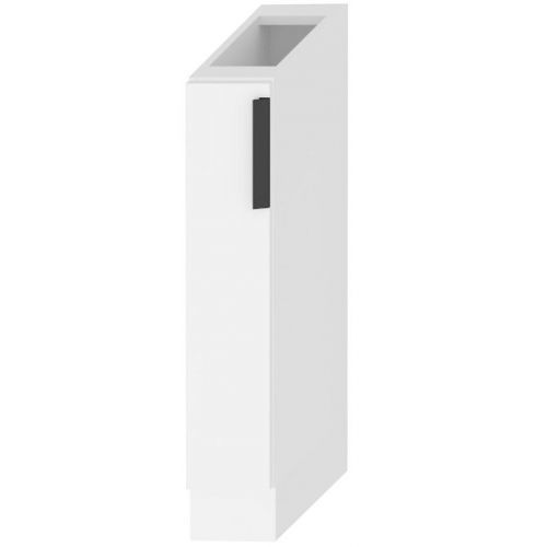 Kuchynská skrinka Denis d15 cargo + kôš biely satén mat