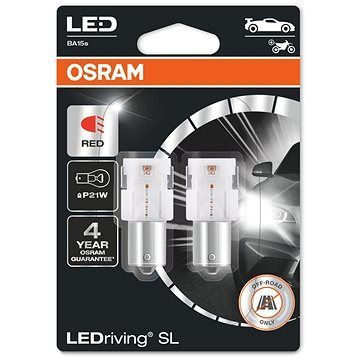 OSRAM LEDriving SL P21W Červená 12V dva kusy v balení