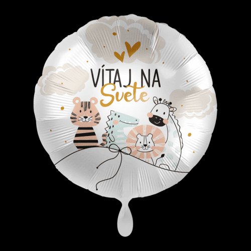 Premioloon Fóliový balón kruh - Vitaj na svete
