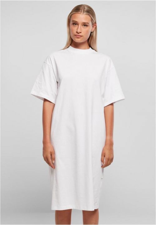 Urban Classics Ladies Organic Long Oversized Tee Dress white - 3XL