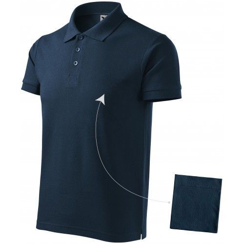 Pánska elegantná polokošeľa, tmavomodrá, S