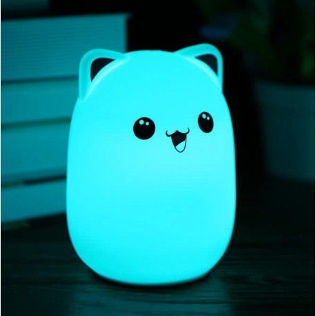 24083 Detská LED nočná lampička na baterky - Mačiatko