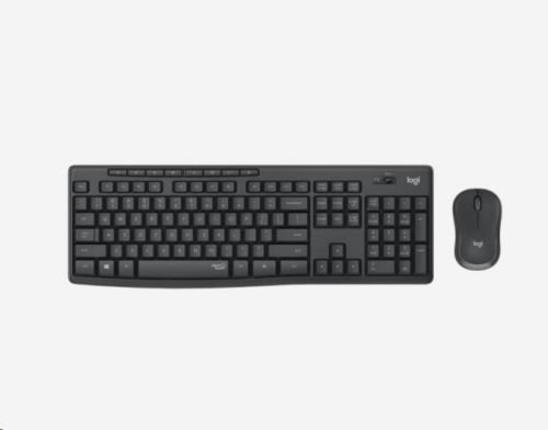 Logitech Silent Wireless Combo MK295, bezdrôtová klávesnica + myš, US, Graphite