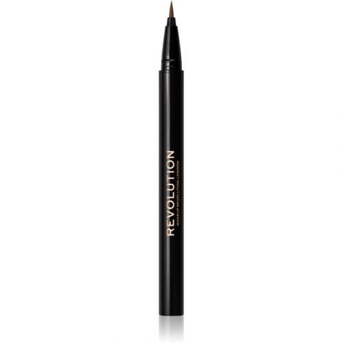 Makeup Revolution Hair Stroke Brow Pen fix na obočie odtieň Light Brown 0,5 ml