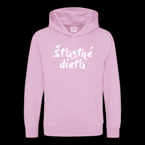Dúhalka mikina Šťastné dieťa detská Baby Pink 12-14 rokov