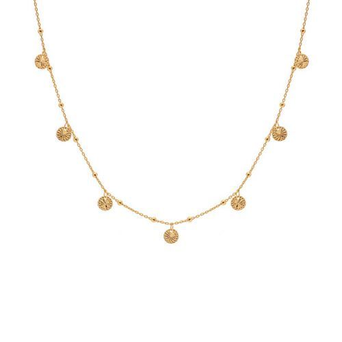 Hot Diamonds Módny pozlátený náhrdelník s príveskami Jac Jossa Embrace CH108