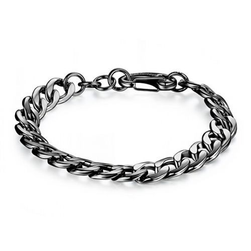 S`Agapõ Moderný čierny náramok z ocele Ripple SRP27
