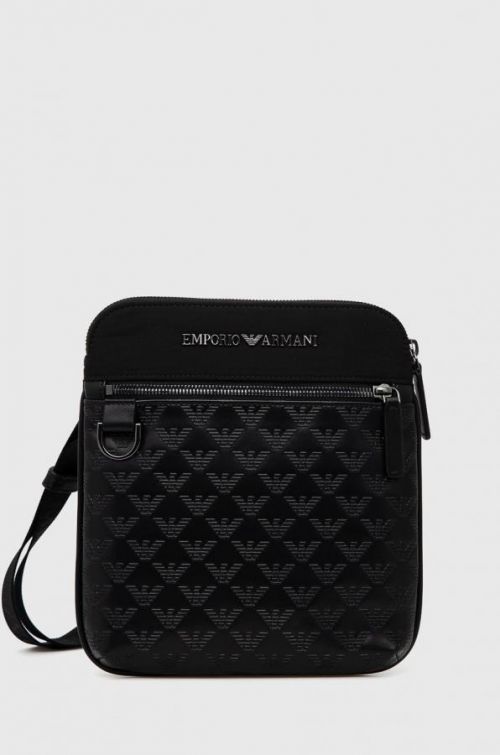 Malá taška Emporio Armani čierna farba