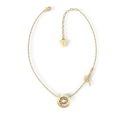 Guess Elegantný pozlátený náhrdelník Solitaire JUBN01459JWYGT/U