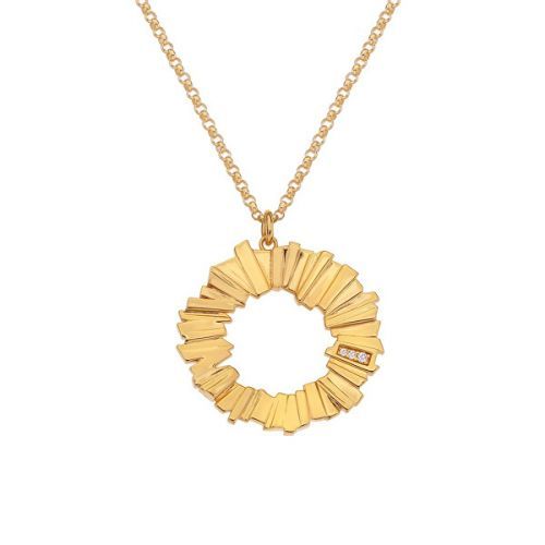 Hot Diamonds Výrazný náhrdelník s diamantmi Jac Jossa Hope DP840 (retiazka, prívesok)
