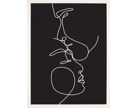 Zarámovaný obraz Tvárou v tvár III, 30x40 cm%