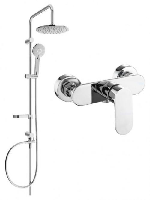 MEXEN/S - Svensprchový stĺp vrátane sprchovej batérie Milo, chróm 71340262-00