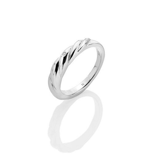 Hot Diamonds Nadčasový strieborný prsteň s diamantom Most Loved DR238 50 mm