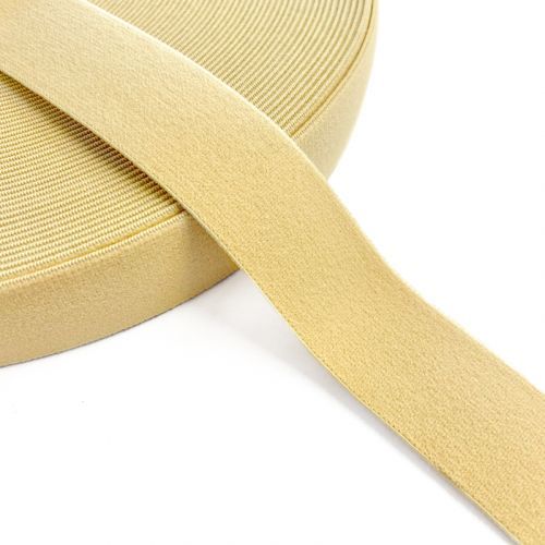 Guma hladká 3 cm light yellow