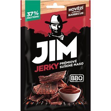 JIM JERKY hovädzie s príchuťou BBQ 23 g