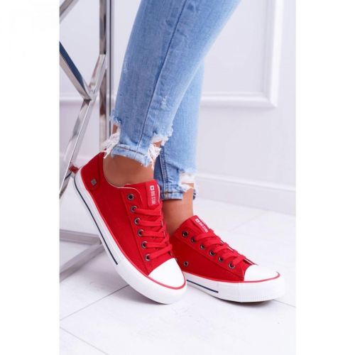 Women's Classic Low Sneakers Big Star DD274339 Red