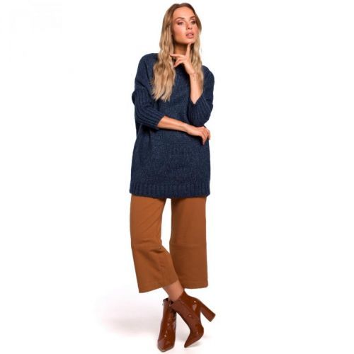 Made Of Emotion Woman's Pullover M470 Navy Blue