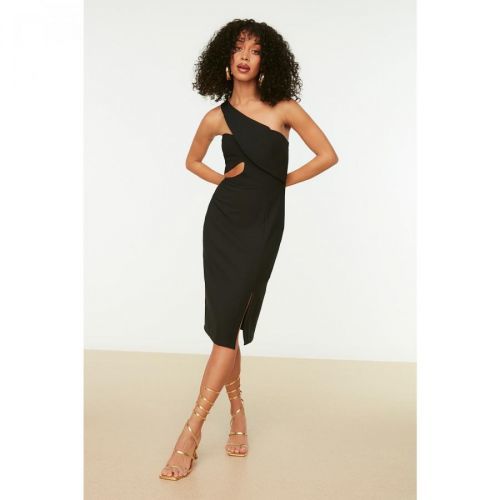 Trendyol Black Collar Detailed Dress