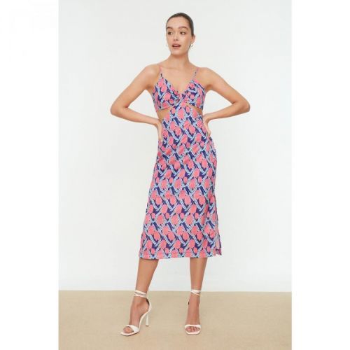Trendyol Multicolored Cut Out Detailed Dress