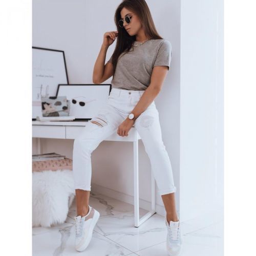 MAYLA women's T-shirt light gray Dstreet RY1624