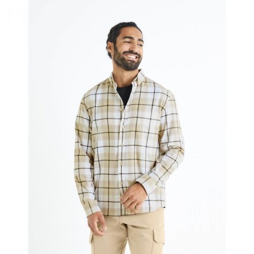Celio Plaid Shirt 100% Cotton - Men