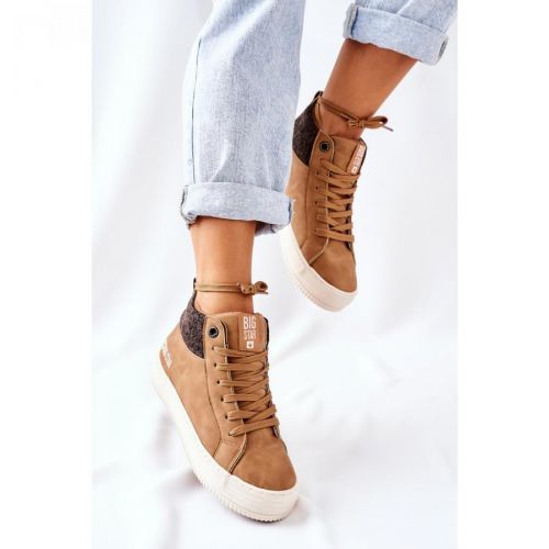 High Insulated Sneakers Big Star II274145 Camel