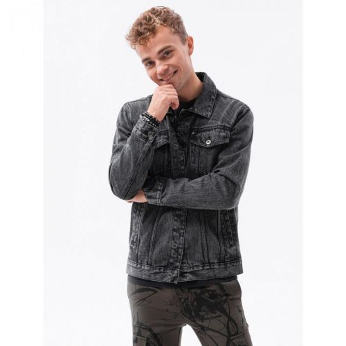 Ombre Clothing Men's mid-season jeans jacket C525