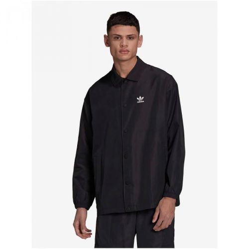 Black Men's Shirt Lightweight Jacket adidas Originals Coach Jacket - Men's