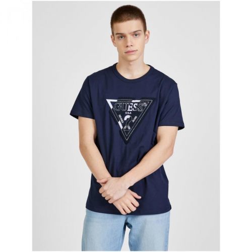 Dark Blue Men's T-Shirt Guess - Men's