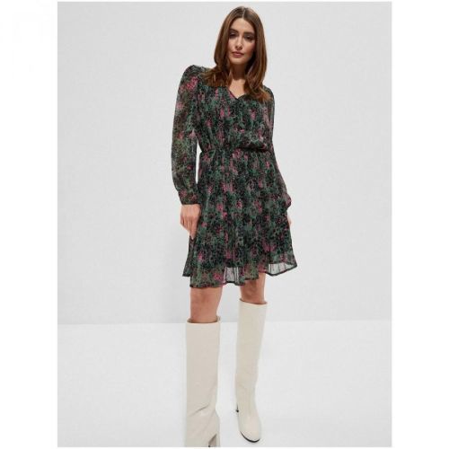 Black Women's Patterned Dress Moodo - Women