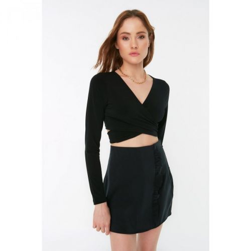 Trendyol Black Ruffled Skirt
