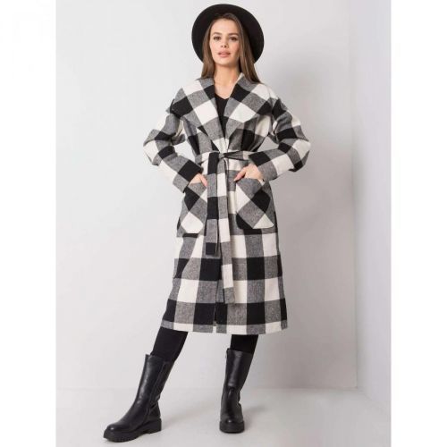 Dámsky kabát Fashionhunters Checkered