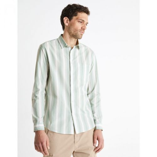 Celio Cotton Shirt Bastripes - Men