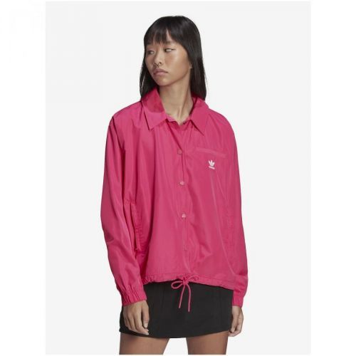 Dark Pink Women's Lightweight Jacket adidas Originals Windbreaker - Women
