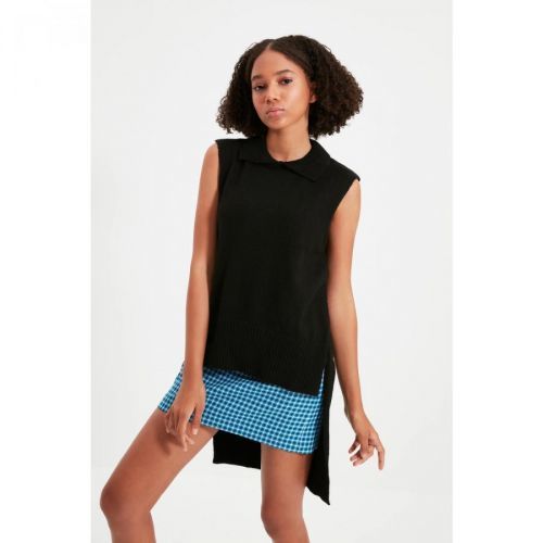 Trendyol Black Polo Neck Knitwear Sweater