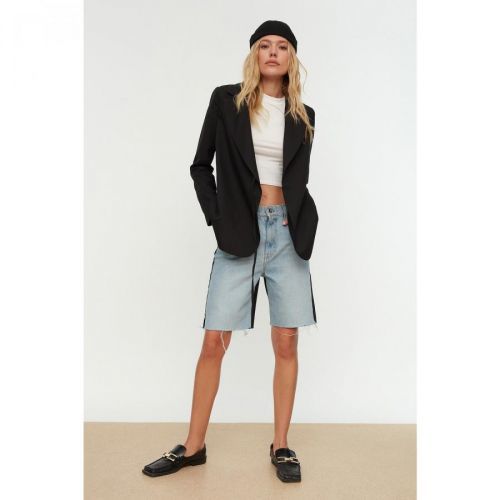 Trendyol Black Tie Blazer Jacket