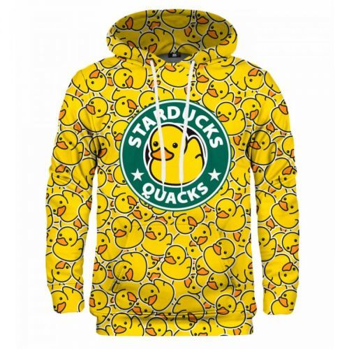 Mr. GUGU & Miss GO Unisex's Starducks Hoodie H-K2348