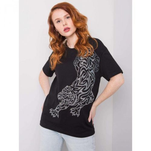 Black women's cotton t-shirt