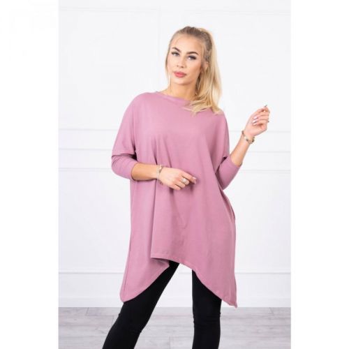 Blouse oversize dark pink