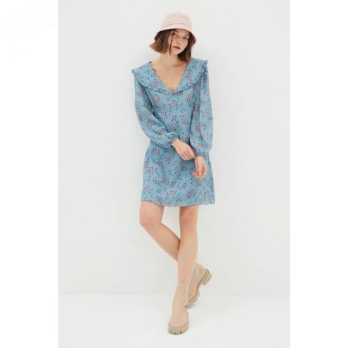 Trendyol Blue Floral Printed Dress