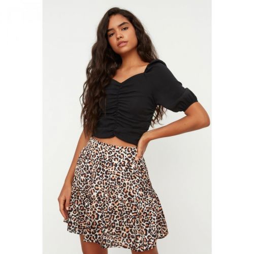Trendyol Black Pleated Blouse