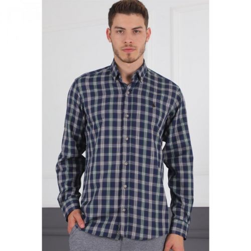 G718 DERBERRY MEN'S SHIRT-LACİVERT
