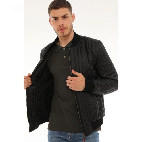 M8643 DEWBERRY MEN'S COAT-FLAT BLACK
